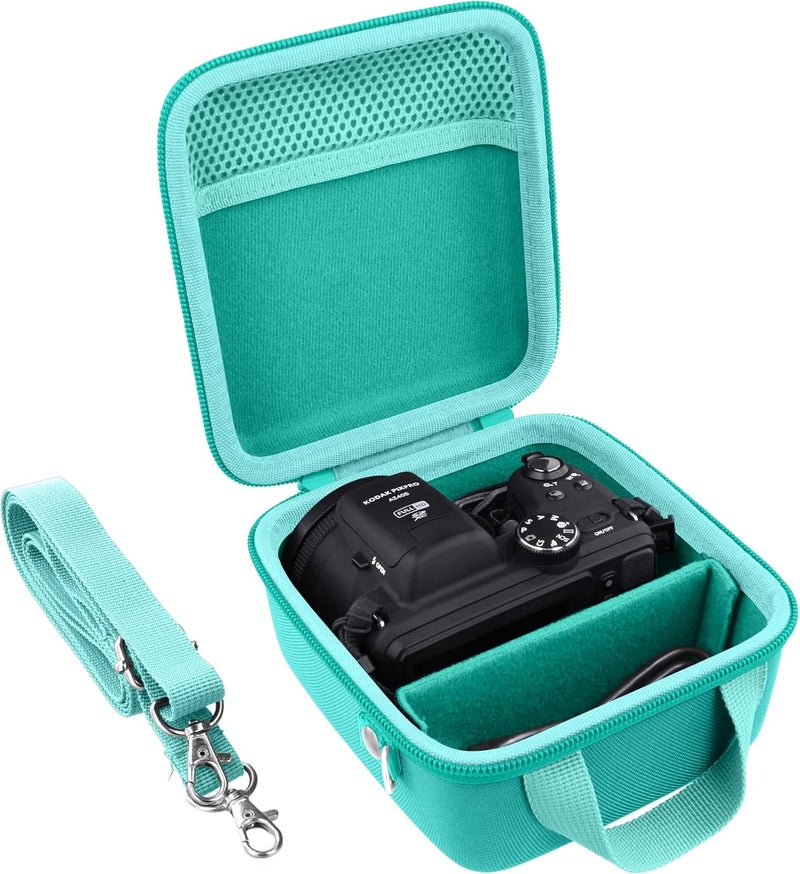Baval Camera Case Compatible with KODAK PIXPRO AZ405/AZ425/AZ255/AZ401/AZ528 Digital Camera Vlogging Camera(Mint Green Case) - Image 2